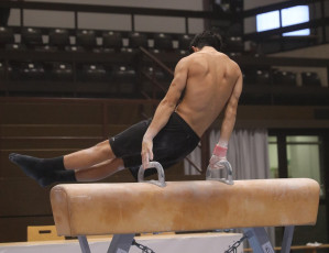 2023-12-09 Training Men 9 December Pommel horse at CGC Bettembourg 2023 (Martin Rulsch) 134