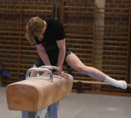 2023-12-09 Training Men 9 December Pommel horse at CGC Bettembourg 2023 (Martin Rulsch) 127
