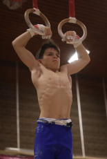 2023-12-10 Warm-up Men Poussines, Benjamines and Minimes Still rings at CGC Bettembourg 2023 (Martin Rulsch) 093