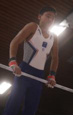 2023-12-10 Warm-up Men Poussines, Benjamines and Minimes Horizontal bar at CGC Bettembourg 2023 (Martin Rulsch) 181