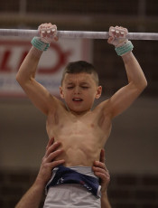 2023-12-10 Warm-up Men Poussines, Benjamines and Minimes Horizontal bar at CGC Bettembourg 2023 (Martin Rulsch) 147