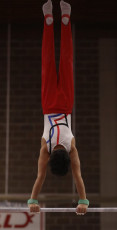 2023-12-10 Warm-up Men Poussines, Benjamines and Minimes Horizontal bar at CGC Bettembourg 2023 (Martin Rulsch) 013