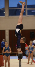 2023-12-09 Warm-up Women Benjamines and Jeunes Espoirs Balance beam Balance beam at CGC Bettembourg 2023 (Martin Rulsch) 023
