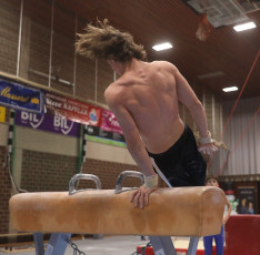 2023-12-09 Training Men 9 December Pommel horse at CGC Bettembourg 2023 (Martin Rulsch) 090