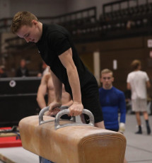 2023-12-09 Training Men 9 December Pommel horse at CGC Bettembourg 2023 (Martin Rulsch) 036