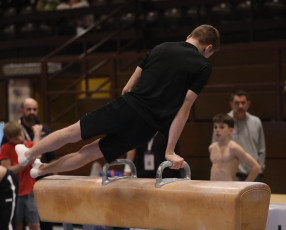 2023-12-09 Training Men 9 December Pommel horse at CGC Bettembourg 2023 (Martin Rulsch) 011
