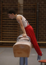 2023-12-10 Warm-up Men Poussines, Benjamines and Minimes Pommel horse at CGC Bettembourg 2023 (Martin Rulsch) 107