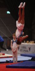 2023-12-10 Warm-up Men Poussines, Benjamines and Minimes Floor exercise at CGC Bettembourg 2023 (Martin Rulsch) 089