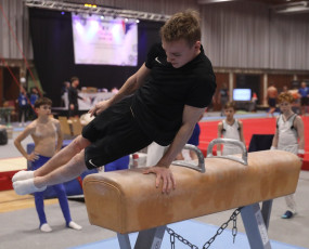 2023-12-09 Training Men 9 December Pommel horse at CGC Bettembourg 2023 (Martin Rulsch) 101