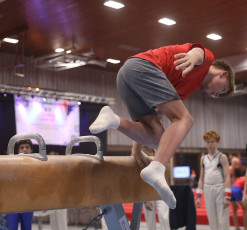 2023-12-09 Training Men 9 December Pommel horse at CGC Bettembourg 2023 (Martin Rulsch) 095
