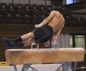 2023-12-09 Training Men 9 December Pommel horse at CGC Bettembourg 2023 (Martin Rulsch) 135