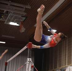 2023-12-09 Warm-up Women Poussines and Open Uneven bars at CGC Bettembourg 2023 (Martin Rulsch) 170