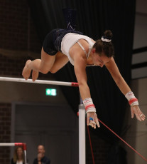 2023-12-09 Warm-up Women Poussines and Open Uneven bars at CGC Bettembourg 2023 (Martin Rulsch) 098