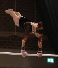 2023-12-09 Warm-up Women Poussines and Open Uneven bars at CGC Bettembourg 2023 (Martin Rulsch) 004