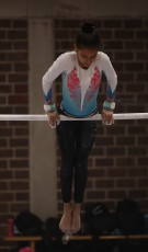 2023-12-09 Warm-up Women Benjamines and Jeunes Espoirs Balance beam Uneven bars at CGC Bettembourg 2023 (Martin Rulsch) 094
