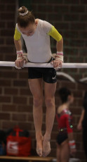 2023-12-09 Warm-up Women Benjamines and Jeunes Espoirs Balance beam Uneven bars at CGC Bettembourg 2023 (Martin Rulsch) 089