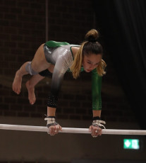 2023-12-09 Warm-up Women Benjamines and Jeunes Espoirs Balance beam Uneven bars at CGC Bettembourg 2023 (Martin Rulsch) 087