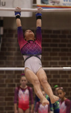2023-12-09 Warm-up Women Benjamines and Jeunes Espoirs Balance beam Uneven bars at CGC Bettembourg 2023 (Martin Rulsch) 002