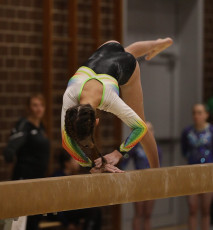 2023-12-09 Warm-up Women Benjamines and Jeunes Espoirs Balance beam Balance beam at CGC Bettembourg 2023 (Martin Rulsch) 142