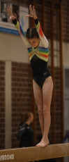 2023-12-09 Warm-up Women Benjamines and Jeunes Espoirs Balance beam Balance beam at CGC Bettembourg 2023 (Martin Rulsch) 140