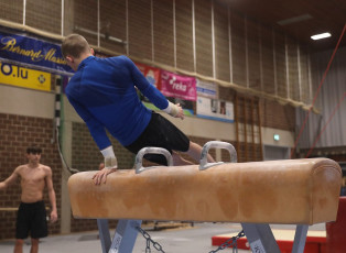 2023-12-09 Training Men 9 December Pommel horse at CGC Bettembourg 2023 (Martin Rulsch) 055