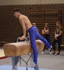 2023-12-09 Training Men 9 December Pommel horse at CGC Bettembourg 2023 (Martin Rulsch) 007