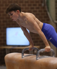 2023-12-09 Training Men 9 December Pommel horse at CGC Bettembourg 2023 (Martin Rulsch) 008