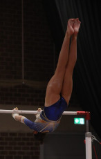 2023-12-09 Warm-up Women Benjamines and Jeunes Espoirs Balance beam Uneven bars at CGC Bettembourg 2023 (Martin Rulsch) 019