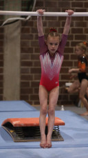 2023-12-09 Warm-up Women Benjamines and Jeunes Espoirs Balance beam Uneven bars at CGC Bettembourg 2023 (Martin Rulsch) 008