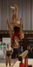 2023-12-09 Warm-up Women Benjamines and Jeunes Espoirs Balance beam Balance beam at CGC Bettembourg 2023 (Martin Rulsch) 078