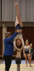 2023-12-09 Warm-up Women Benjamines and Jeunes Espoirs Balance beam Balance beam at CGC Bettembourg 2023 (Martin Rulsch) 056