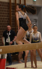 2023-12-09 Warm-up Women Benjamines and Jeunes Espoirs Balance beam Balance beam at CGC Bettembourg 2023 (Martin Rulsch) 053