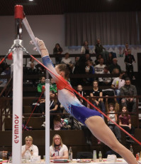 2023-12-09 Warm-up Women Poussines and Open Uneven bars at CGC Bettembourg 2023 (Martin Rulsch) 203