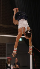 2023-12-09 Warm-up Women Poussines and Open Uneven bars at CGC Bettembourg 2023 (Martin Rulsch) 097