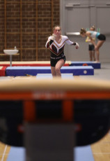2023-12-09 Warm-up Women Benjamines and Jeunes Espoirs Balance beam Vault at CGC Bettembourg 2023 (Martin Rulsch) 07