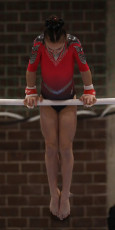 2023-12-09 Warm-up Women Benjamines and Jeunes Espoirs Balance beam Uneven bars at CGC Bettembourg 2023 (Martin Rulsch) 049