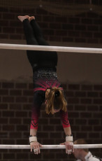 2023-12-09 Warm-up Women Benjamines and Jeunes Espoirs Balance beam Uneven bars at CGC Bettembourg 2023 (Martin Rulsch) 037