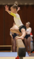 2023-12-09 Warm-up Women Benjamines and Jeunes Espoirs Balance beam Balance beam at CGC Bettembourg 2023 (Martin Rulsch) 232