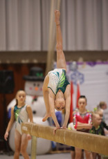 2023-12-09 Warm-up Women Benjamines and Jeunes Espoirs Balance beam Balance beam at CGC Bettembourg 2023 (Martin Rulsch) 171