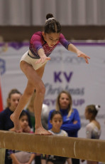 2023-12-09 Warm-up Women Benjamines and Jeunes Espoirs Balance beam Balance beam at CGC Bettembourg 2023 (Martin Rulsch) 079