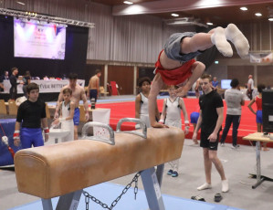 2023-12-09 Training Men 9 December Pommel horse at CGC Bettembourg 2023 (Martin Rulsch) 099
