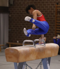 2023-12-10 Competition Men Poussines, Benjamines and Minimes Pommel horse at CGC Bettembourg 2023 (Martin Rulsch) 061