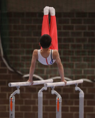 2023-12-10 Competition Men Poussines, Benjamines and Minimes Parallel bars at CGC Bettembourg 2023 (Martin Rulsch) 051