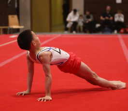 2023-12-10 Competition Men Poussines, Benjamines and Minimes Floor exercise at CGC Bettembourg 2023 (Martin Rulsch) 460