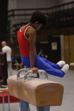 2023-12-10 Warm-up Men Poussines, Benjamines and Minimes Pommel horse at CGC Bettembourg 2023 (Martin Rulsch) 027
