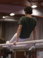 2023-12-10 Warm-up Men Poussines, Benjamines and Minimes Parallel bars at CGC Bettembourg 2023 (Martin Rulsch) 146