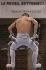 2023-12-10 Warm-up Men Poussines, Benjamines and Minimes Parallel bars at CGC Bettembourg 2023 (Martin Rulsch) 126