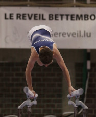 2023-12-10 Warm-up Men Poussines, Benjamines and Minimes Parallel bars at CGC Bettembourg 2023 (Martin Rulsch) 107
