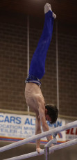 2023-12-10 Warm-up Men Poussines, Benjamines and Minimes Parallel bars at CGC Bettembourg 2023 (Martin Rulsch) 046