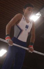 2023-12-10 Warm-up Men Poussines, Benjamines and Minimes Horizontal bar at CGC Bettembourg 2023 (Martin Rulsch) 181
